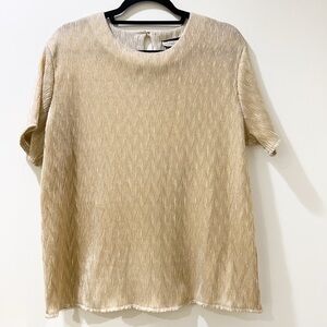 80s 90s Gold Top by Notations
